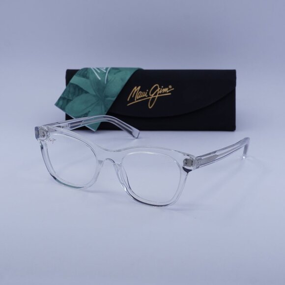 Maui Jim MJO2302 05 Square Eyeglasses - Transparent 49mm - Picture 1 of 9